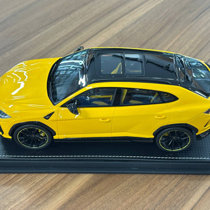 MR Collection Models 1/18 Lamborghini URUS Resin Model Yellow Gold - detailed die-cast style model