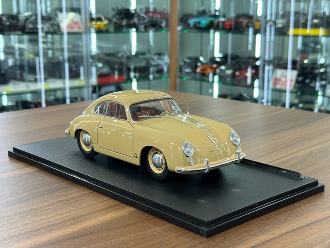 Solido Porsche 356 PRE-A 1:18 Diecast Model Car Beige - detailed collector display model
