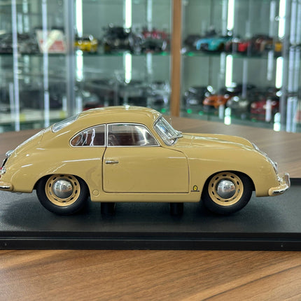 Solido Porsche 356 PRE-A 1:18 Diecast Model Car Beige - collectible scale model car