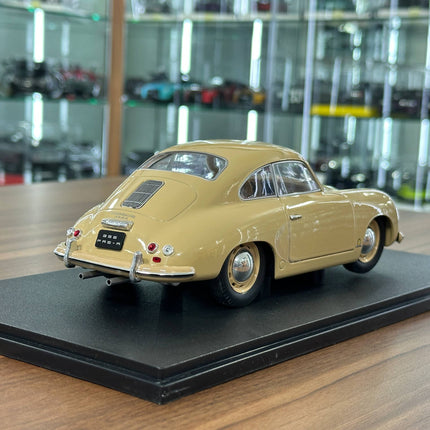 Solido Porsche 356 PRE-A 1:18 Diecast Model Car Beige - fine detailed model replica
