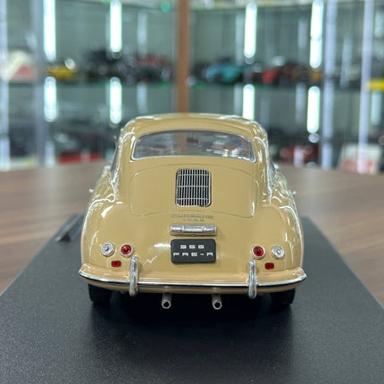 Solido Porsche 356 PRE-A 1:18 Diecast Model Car Beige - scale model for display