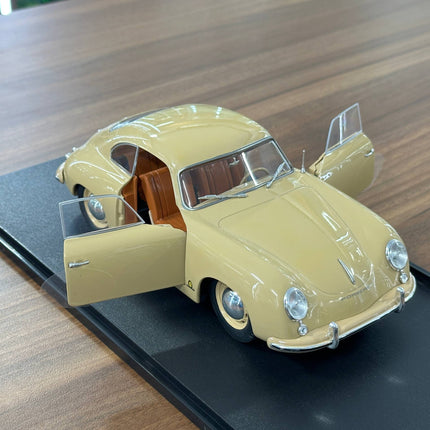 Solido Porsche 356 PRE-A 1:18 Diecast Model Car Beige - collector edition scale model