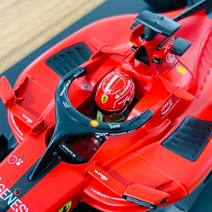 Bburago Ferrari SF-23 #16 Charles Leclerc 1/18 F1 Red Diecast - detailed die-cast style model