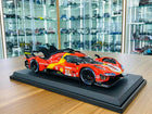 Bburago Ferrari 499P #51 24h Le Mans 1/18 Diecast Model Car Red/Yellow - detailed collector display model