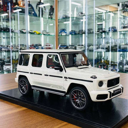GT Spirit 1:18 Mercedes-Benz AMG G63 White Resin Model Car - detailed collector display model