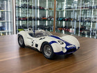 Minichamps Maserati Tipo 61 Birdcage #5 1960 1:12 White/Blue Diecast Model - detailed collector display model