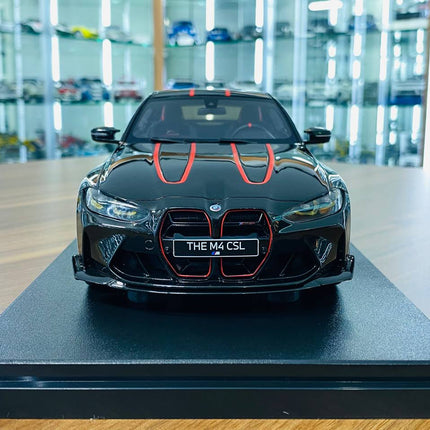GT Spirit BMW M4 CSL Black 1/18 Resin Model Limited Edition - studio product photo of the scale model