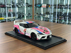 Solido Toyota Supra GR Street Fighter Hitasha 2024 1:18 Diecast Model Car White Pink - detailed collector display model