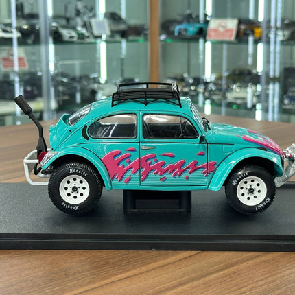Solido Volkswagen Beetle Buggy Baja 1976 1:18 Diecast Model Car Miami Green - collectible scale model car
