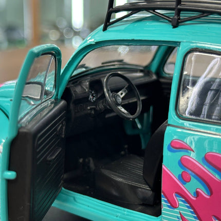 Solido Volkswagen Beetle Buggy Baja 1976 1:18 Diecast Model Car Miami Green - scale model for display