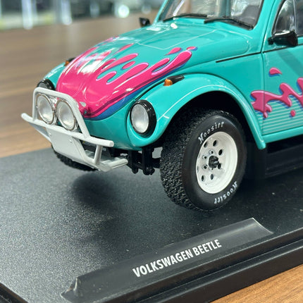 Solido Volkswagen Beetle Buggy Baja 1976 1:18 Diecast Model Car Miami Green - detailed die-cast style model