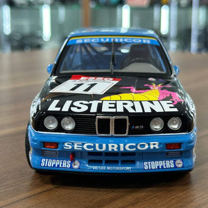 Solido BMW M3 E30 BTCC 1991 W.HOY #11 Racing Decal Blue 1:18 Diecast Model - studio product photo of the scale model