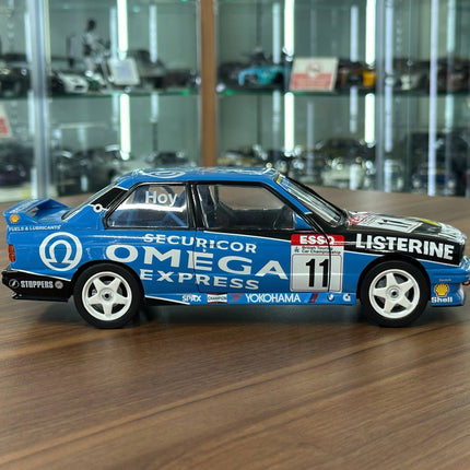 Solido BMW M3 E30 BTCC 1991 W.HOY #11 Racing Decal Blue 1:18 Diecast Model - collectible scale model car