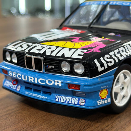 Solido BMW M3 E30 BTCC 1991 W.HOY #11 Racing Decal Blue 1:18 Diecast Model - detailed die-cast style model