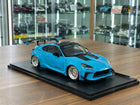 Solido Toyota GR86 LBWK BodyKit 2024 1:18 Baby Blue Diecast Model Car - detailed collector display model