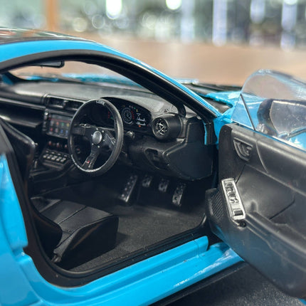 Solido Toyota GR86 LBWK BodyKit 2024 1:18 Baby Blue Diecast Model Car - collector edition scale model