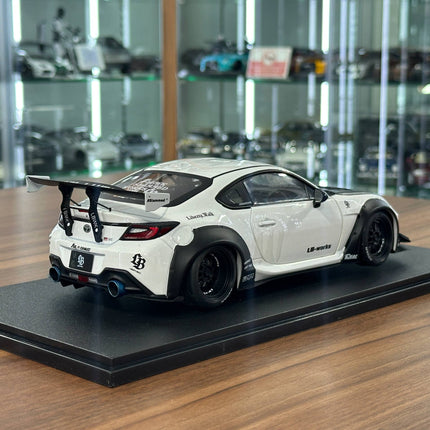 Solido 1:18 Toyota GR86 LBWK BodyKit 2024 White Diecast Model Car - fine detailed model replica