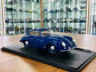 Solido Porsche 356 Pre-A 1953 1/18 Diecast Model Car Blue - detailed collector display model