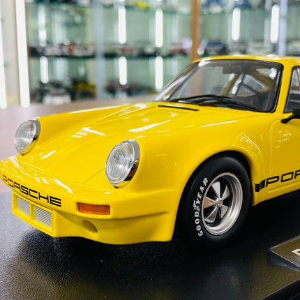Werk83 Porsche 911 Carrera RSR 3.0 1/18 Resin Diecast Model Yellow - detailed die-cast style model