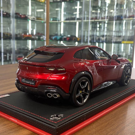 MR Collection 1:18 Ferrari Purosangue Rosso Portofino Resin Model - fine detailed model replica