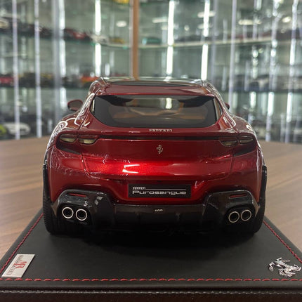 MR Collection 1:18 Ferrari Purosangue Rosso Portofino Resin Model - premium collector scale model