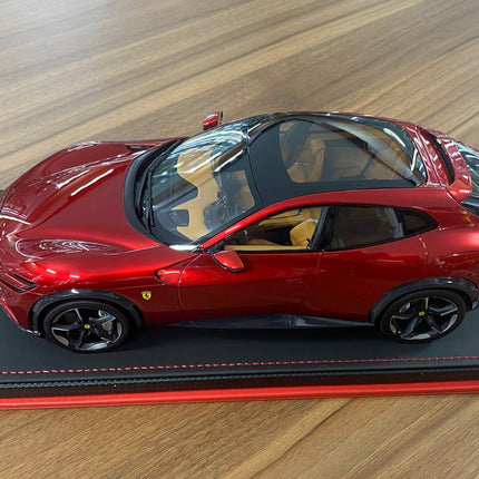 MR Collection 1:18 Ferrari Purosangue Rosso Portofino Resin Model - showroom-quality model replica
