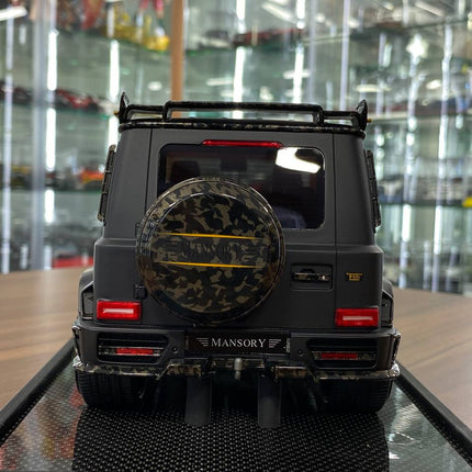 Motorhelix Mercedes-Benz G63 Mansory 1:18 Resin Matt Black - detailed die-cast style model