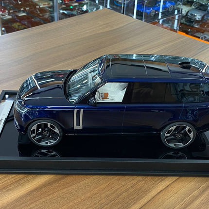 MotorHelix Range Rover Autobiography 2022 1:18 Resin Constellation Blue Ltd 99 - scale model for display
