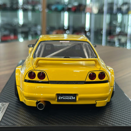 Ignition Model 1:18 Resin Nissan Skyline GT-R R33 Pandem Yellow - collector edition scale model