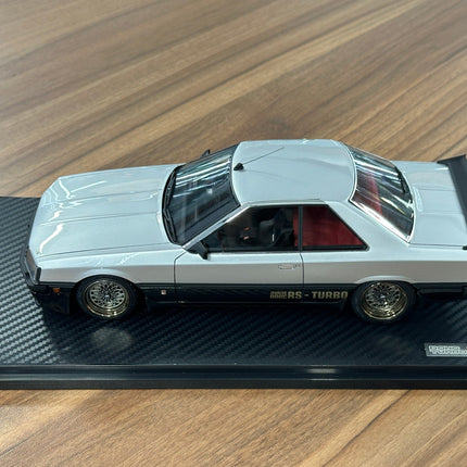 Ignition Model 1:18 Nissan Skyline GT-R 2000 RS-Turbo R30 Silver/Black Resin Model - hand-finished display model