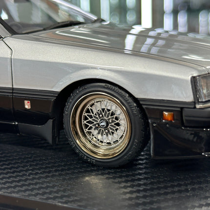 Ignition Model 1:18 Nissan Skyline GT-R 2000 RS-Turbo R30 Silver/Black Resin Model - detailed die-cast style model