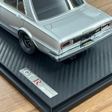 Ignition Model 1:18 Nissan Skyline 2000 GT-R PGC10 Silver Resin Diecast Model - showroom-quality model replica