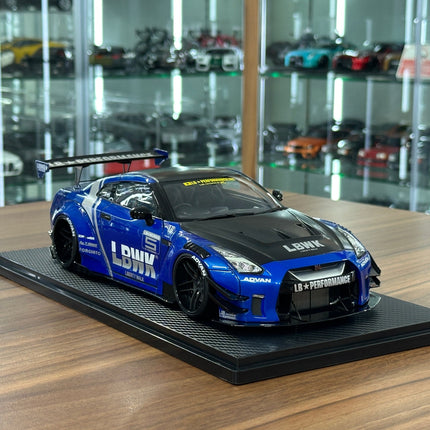 1/18 Resin Ignition Model LB-WORKS Nissan GT-R R35 – Type 2 Blue🚨 - detailed collector display model