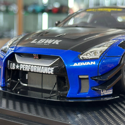 1/18 Resin Ignition Model LB-WORKS Nissan GT-R R35 – Type 2 Blue🚨 - collectible scale model car