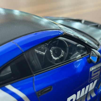 1/18 Resin Ignition Model LB-WORKS Nissan GT-R R35 – Type 2 Blue🚨 - collector edition scale model