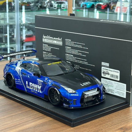 1/18 Resin Ignition Model LB-WORKS Nissan GT-R R35 – Type 2 Blue🚨 - detailed model car replica