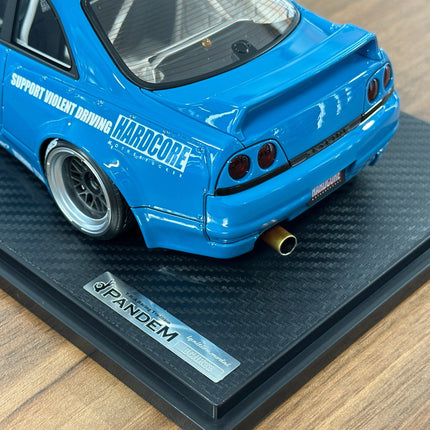 Ignition Model 1:18 Nissan Skyline GT-R R33 Pandem Blue Resin Model - collectible scale model car