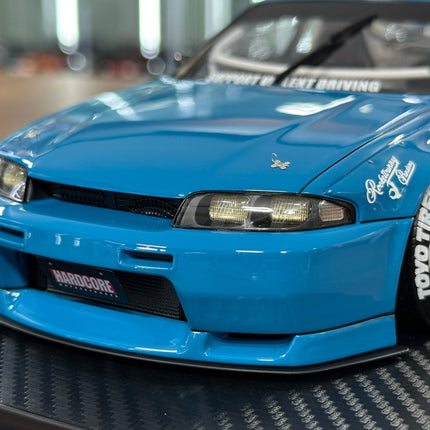 Ignition Model 1:18 Nissan Skyline GT-R R33 Pandem Blue Resin Model - scale model for display