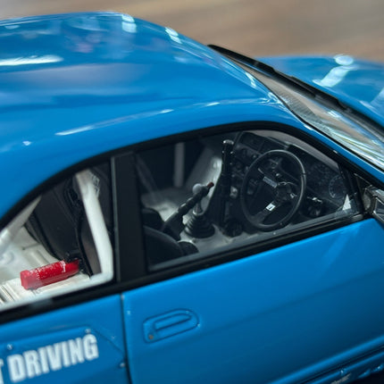 Ignition Model 1:18 Nissan Skyline GT-R R33 Pandem Blue Resin Model - hand-finished display model
