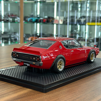 Ignition Model 1:18 Nissan Skyline 2000 GT-R KPGC110 Red Resin Model - scale model for display