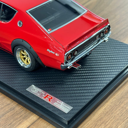 Ignition Model 1:18 Nissan Skyline 2000 GT-R KPGC110 Red Resin Model - premium collector scale model