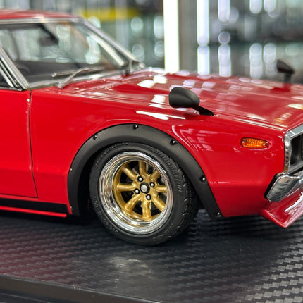 Ignition Model 1:18 Nissan Skyline 2000 GT-R KPGC110 Red Resin Model - collector edition scale model