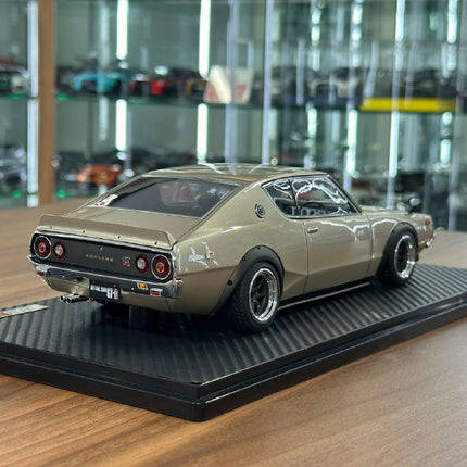 Ignition Model Nissan Skyline 2000 GT-R KPGC110 1/18 Resin Silver - scale model collectible piece