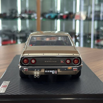 Ignition Model Nissan Skyline 2000 GT-R KPGC110 1/18 Resin Silver - showroom-quality model replica