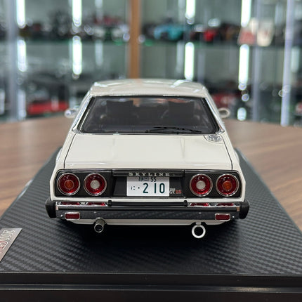 Ignition Model 1:18 Nissan Skyline 2000 GT-ES C210 White Resin Model - collectible scale model car