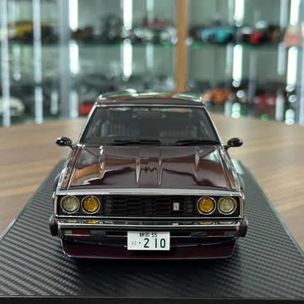 Ignition Model 1:18 Nissan Skyline 2000 GT-ES C210 Purple Resin - collector edition scale model