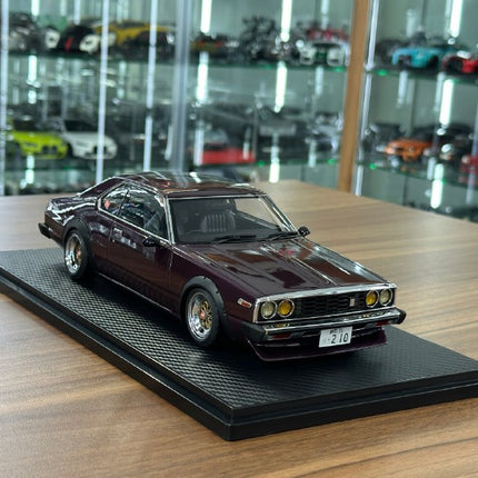 Ignition Model 1:18 Nissan Skyline 2000 GT-ES C210 Purple Resin - detailed collector display model