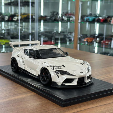 Ignition Model Toyota Supra A90 Pandem 1:18 Pearl White Resin Model - detailed collector display model