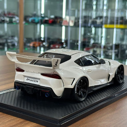 Ignition Model Toyota Supra A90 Pandem 1:18 Pearl White Resin Model - collector edition scale model