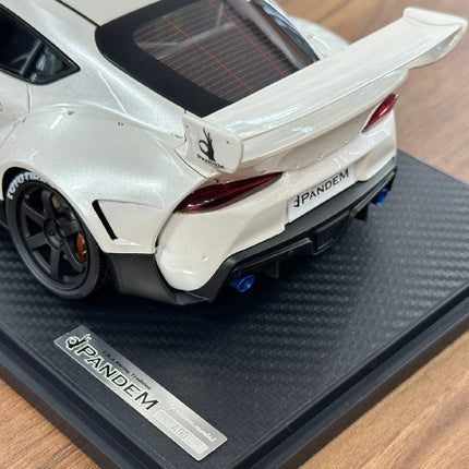 Ignition Model Toyota Supra A90 Pandem 1:18 Pearl White Resin Model - fine detailed model replica